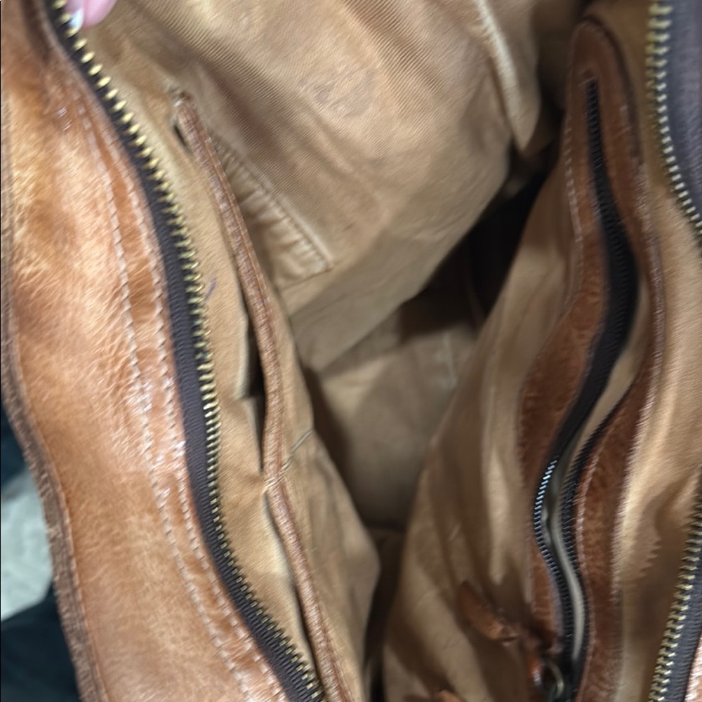 BED|STU Rustic Brown Leather Crossbody Bag Mildred - Picture 4 of 4